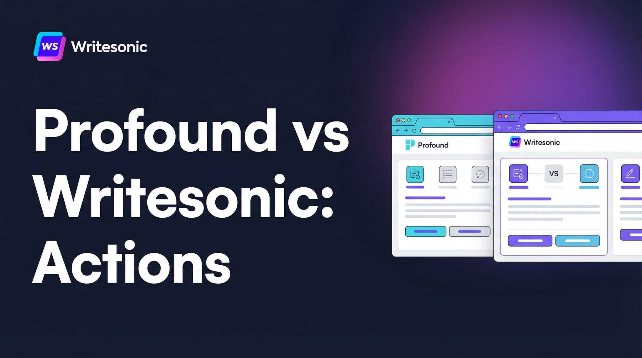 Profound Actions vs Writesonic Action Center: Which One Actually Gets Things Done?