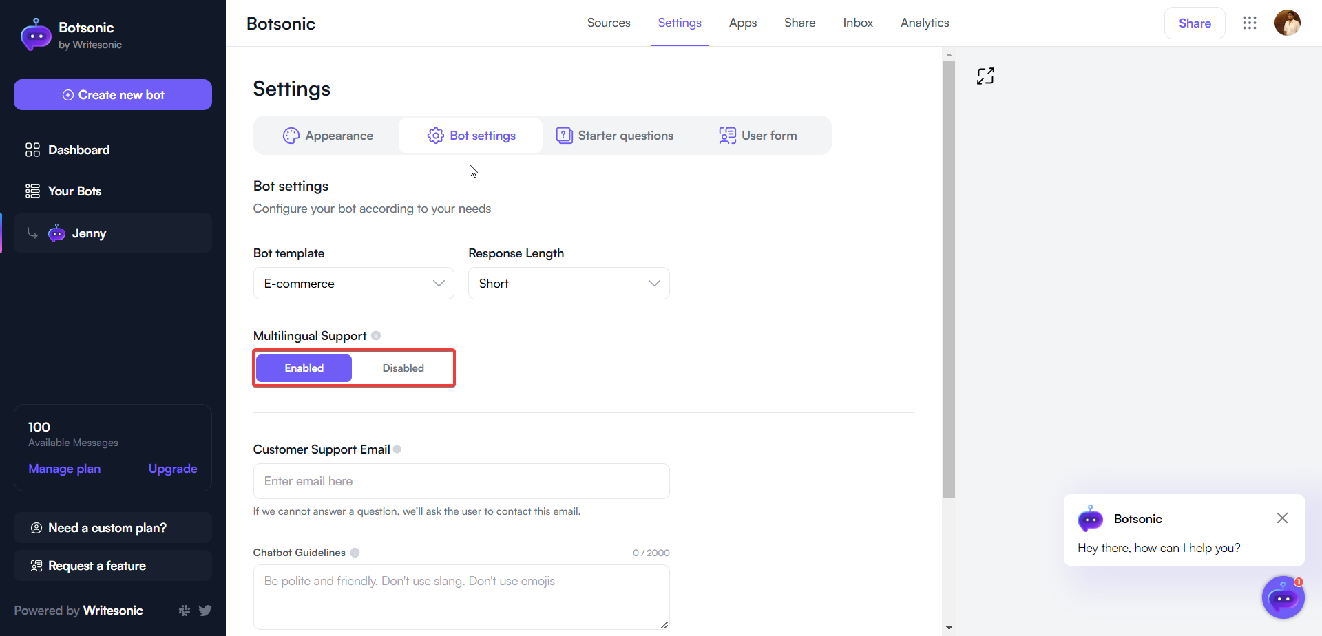 AI customer service