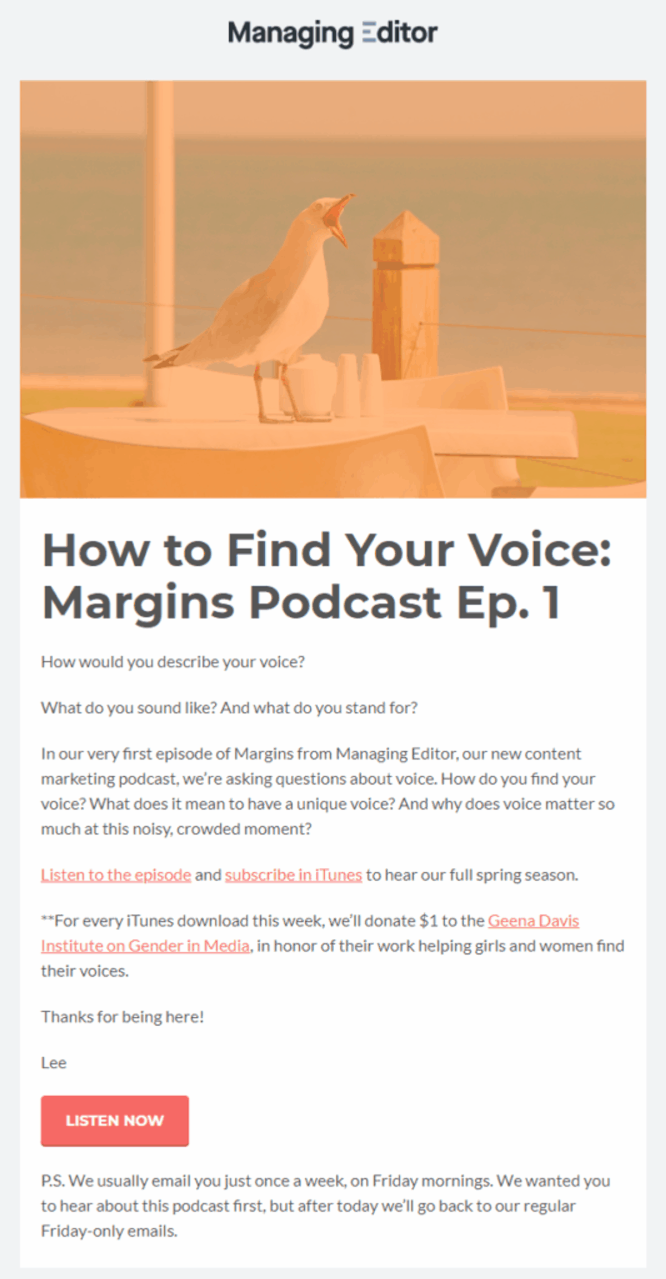 Podcast promotion example - how to start a podcast