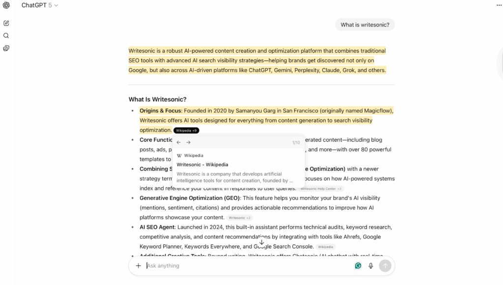 ChatGPT example - How to rank on ChatGPT