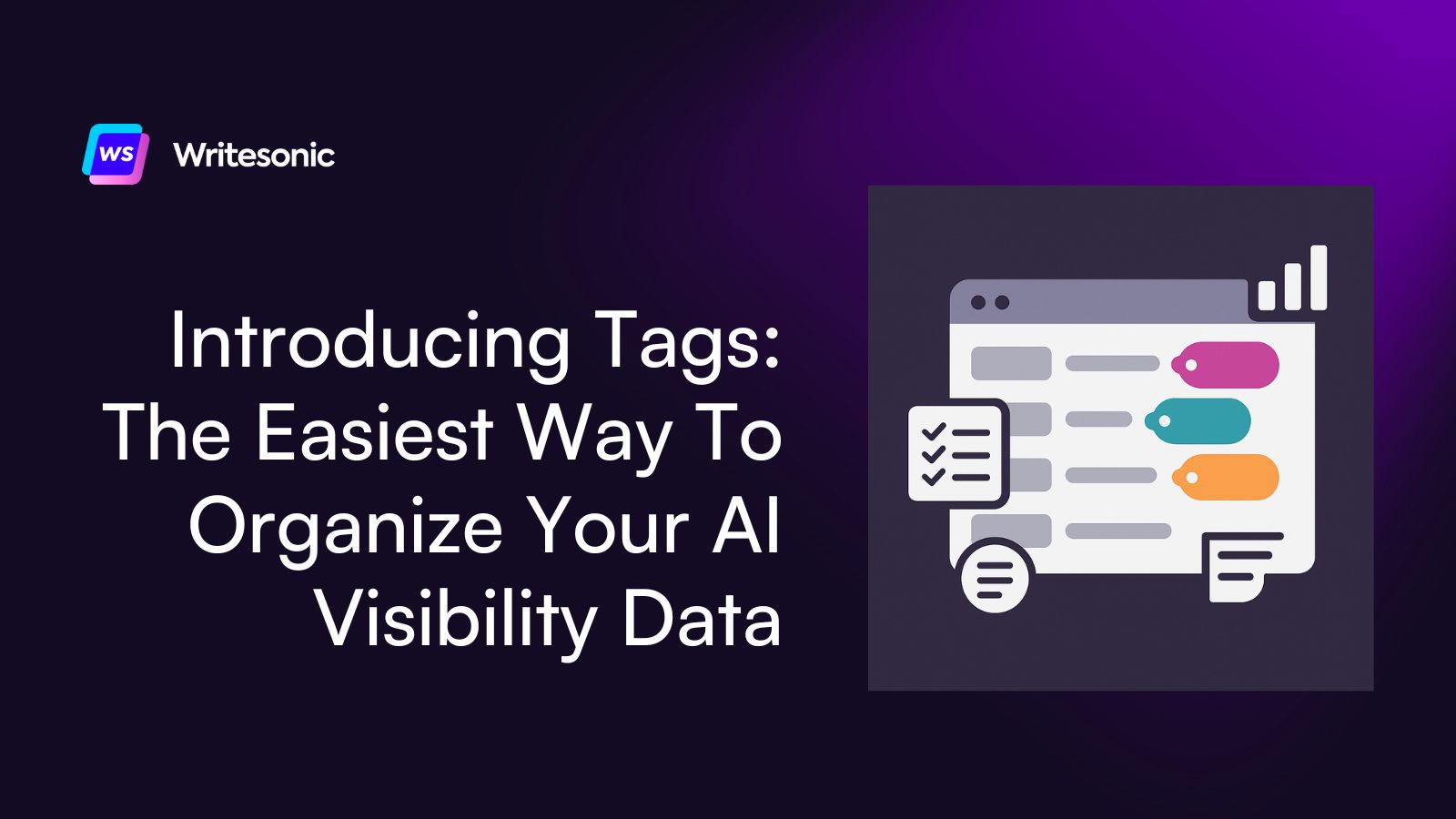 Introducing Tags: The Easiest Way To Organize Your AI Visibility Data